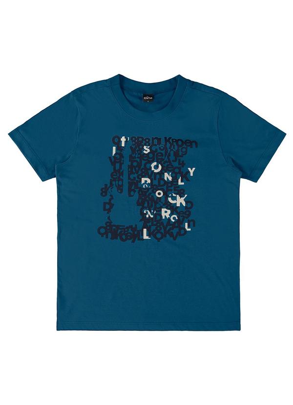 Enfim - Camiseta Guitarra em Malha Azul 2