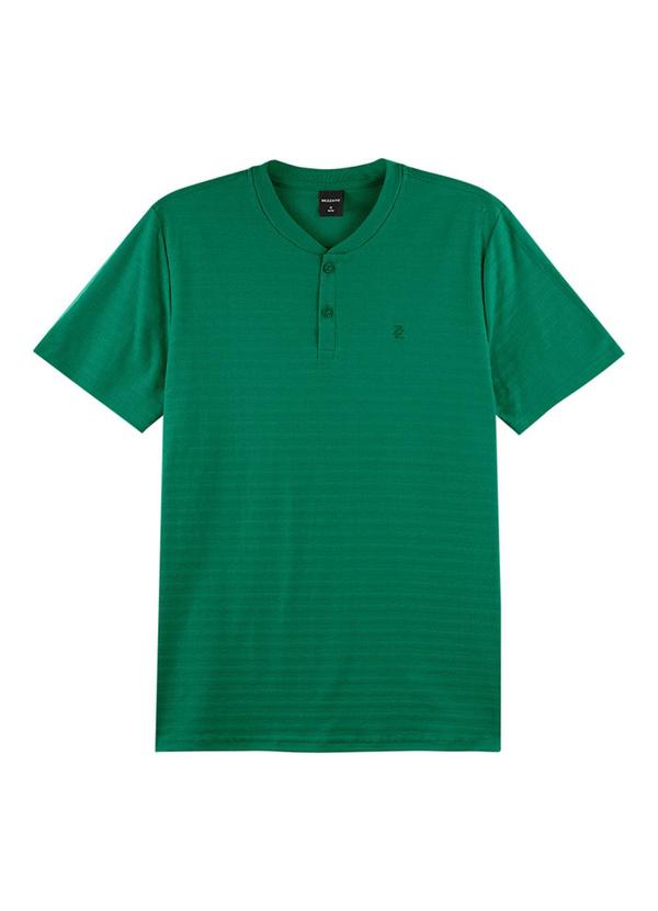 Rezzato - Camiseta Henley Botões Adulto Masculino Verde