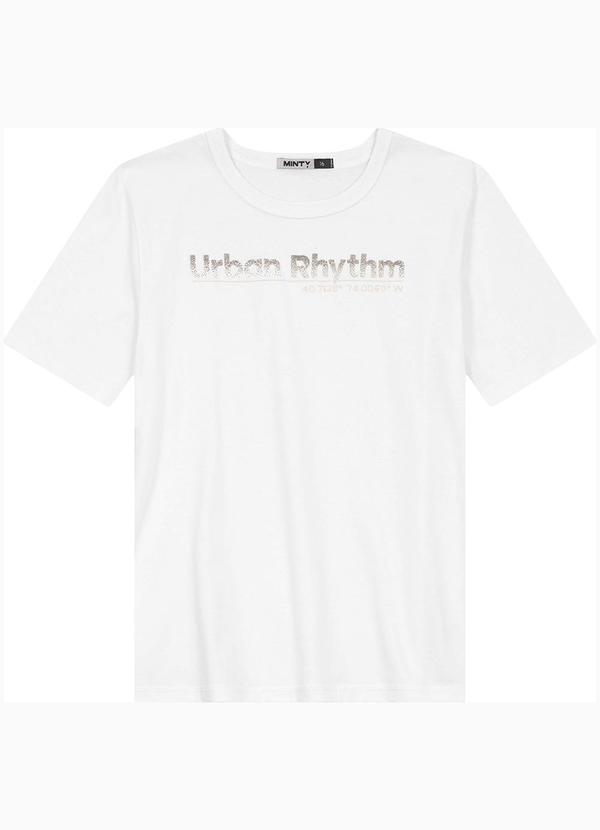 Minty - Camiseta Juvenil Masculina em Meia Malha Branco 2