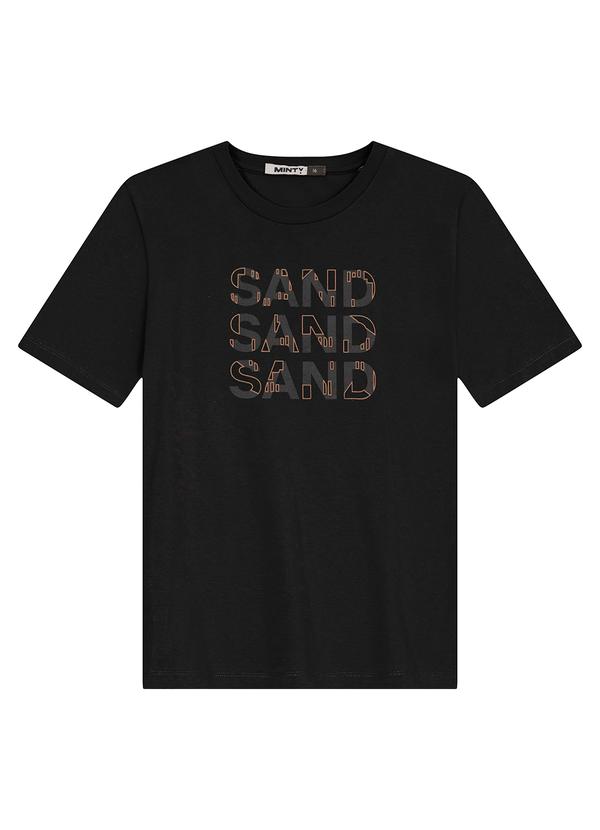 Minty - Camiseta Juvenil Masculina em Meia Malha Preto