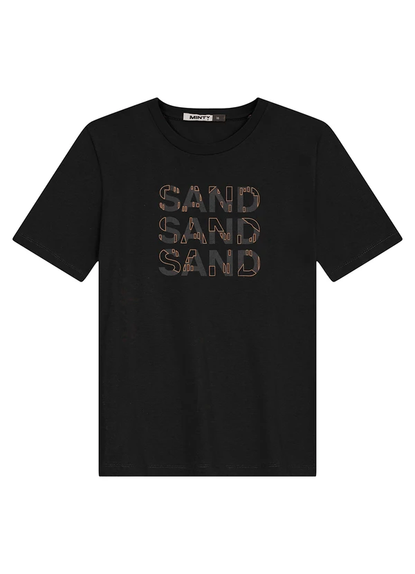 Minty - Camiseta Juvenil Masculina em Meia Malha Preto 1