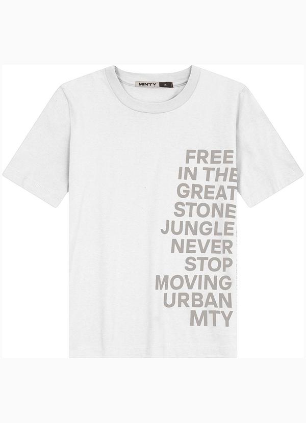 Minty - Camiseta Juvenil Masculina em Meia Malha Preto