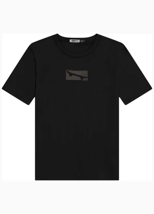 Minty - Camiseta Juvenil Masculina em Meia Malha Preto - MINTY