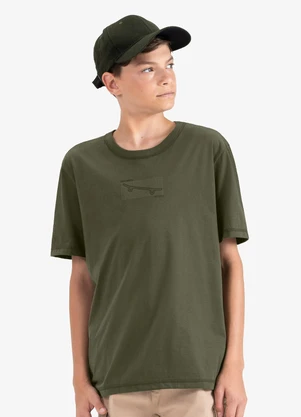 Minty - Camiseta Juvenil Masculina em Meia Malha Verde - MINTY
