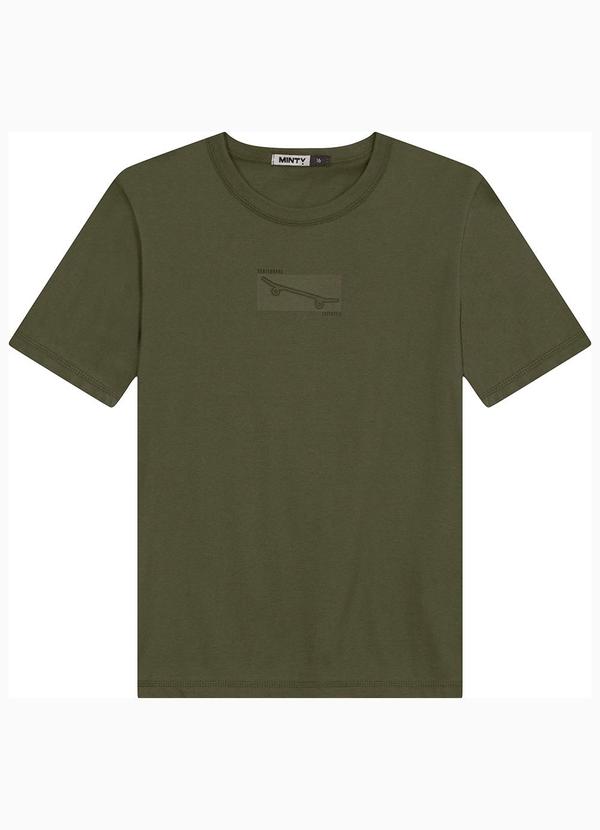 Minty - Camiseta Juvenil Masculina em Meia Malha Verde 2