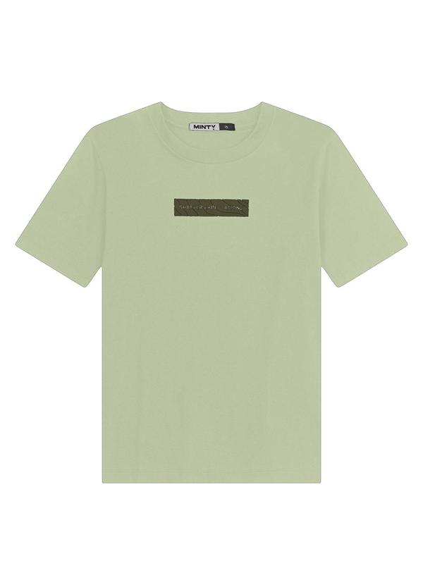 Minty - Camiseta Juvenil Masculina em Meia Malha Verde