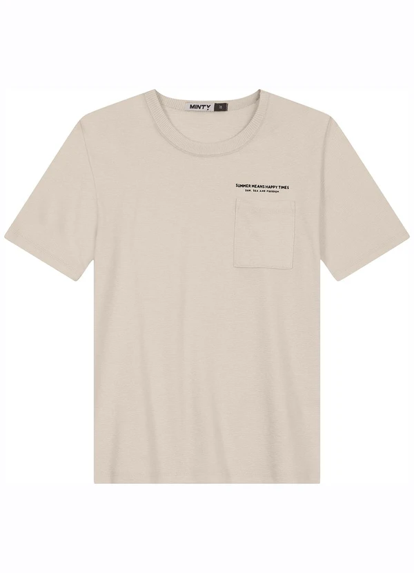 Minty - Camiseta Juvenil Masculino em Malhão Fruit Bege 2