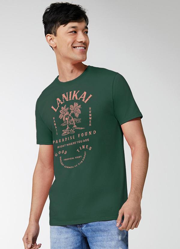 Enfim - Camiseta Lanikai Masculina Verde Menta 1