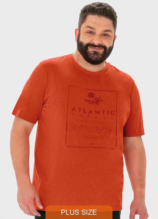 Malwee - Camiseta Laranja Atlantic em Botonê