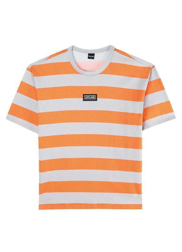 Enfim - Camiseta Laranja Box Offline Masculina