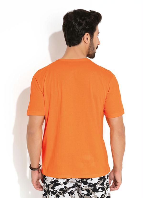 Moda Pop - Camiseta Laranja Manga Curta 2