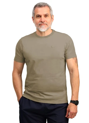 Biogás - Camiseta Lavanderia M/C Meia Malha Caqui - BIOGÁS