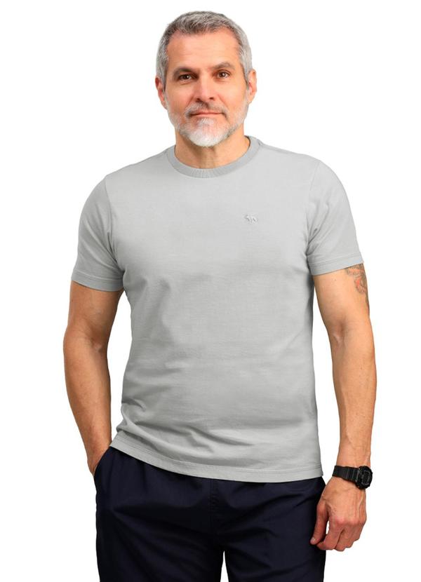 Biogás - Camiseta Lavanderia M/C Meia Malha Gris