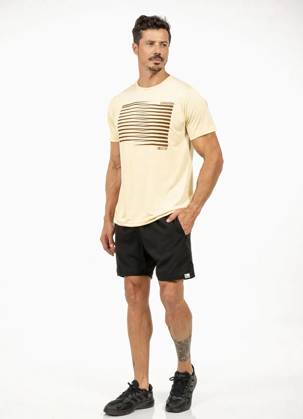 Decoy - Camiseta Leve Masculina Bege 2