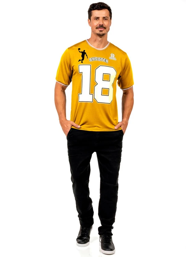 Decoy - Camiseta Leve Masculina Dourado 2