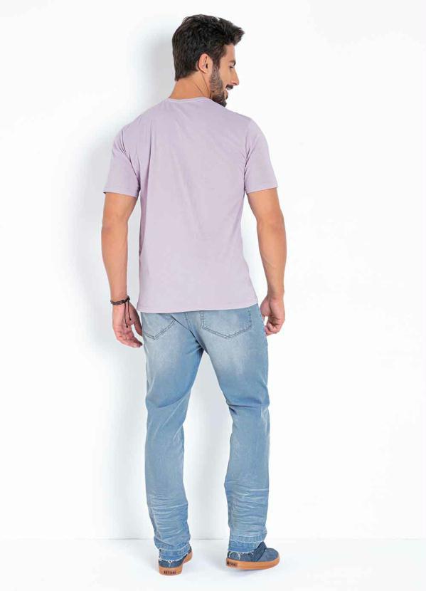 Outlet - Camiseta Lilás com Estampa na Frente 4