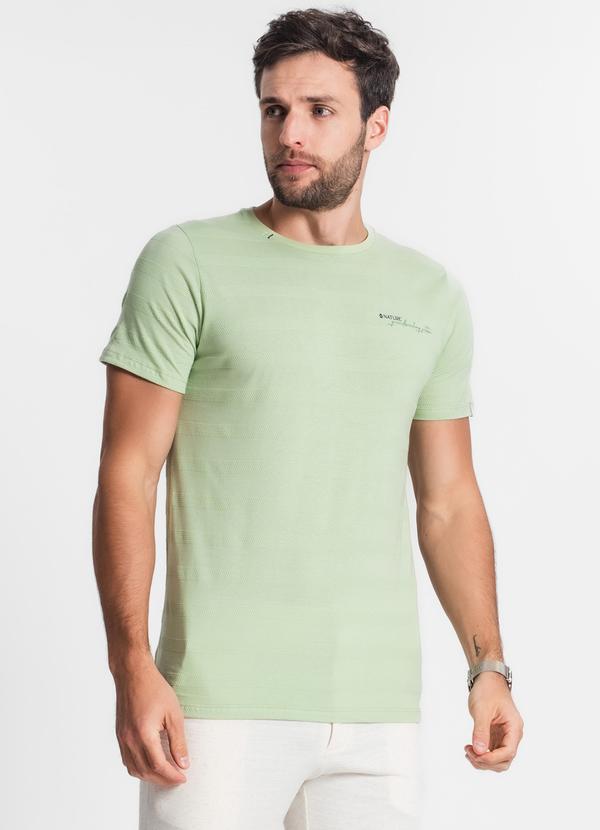 Diametro - Camiseta Listrada Masculina Verde