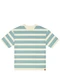 Malwee - Camiseta Listrada Relaxed Fit em Linho Azul - variação: Azul