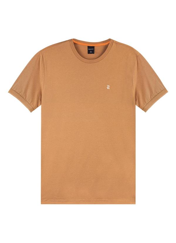 Rezzato - Camiseta Logo Bordada Adulto Masculino Marrom