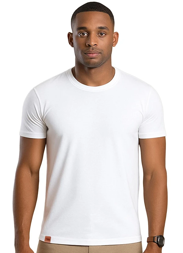 Biogás - Camiseta M/C Cotton Premium Branco