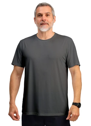 Biogás - Camiseta M/C Dry Poliamida Furadinha Imp. Chumbo - BIOGÁS