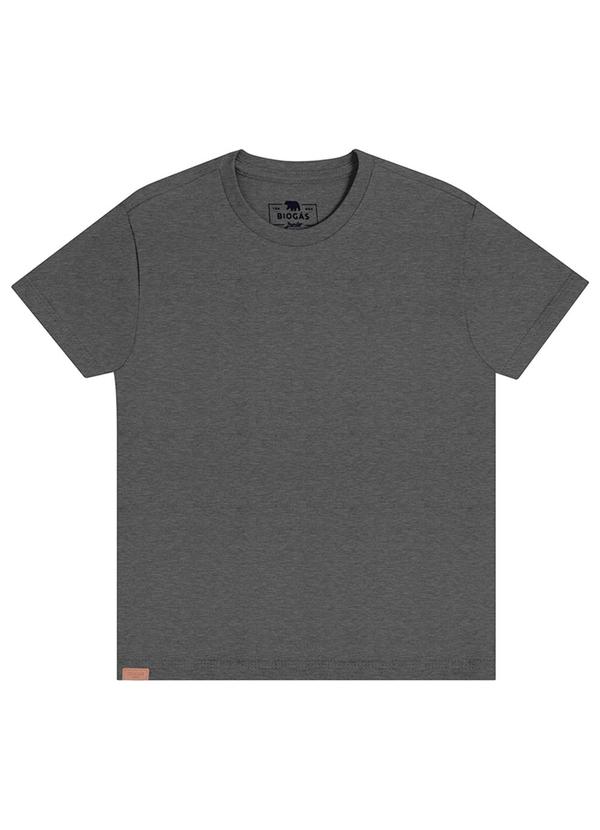 Biogás - Camiseta M/C Malha Cinza