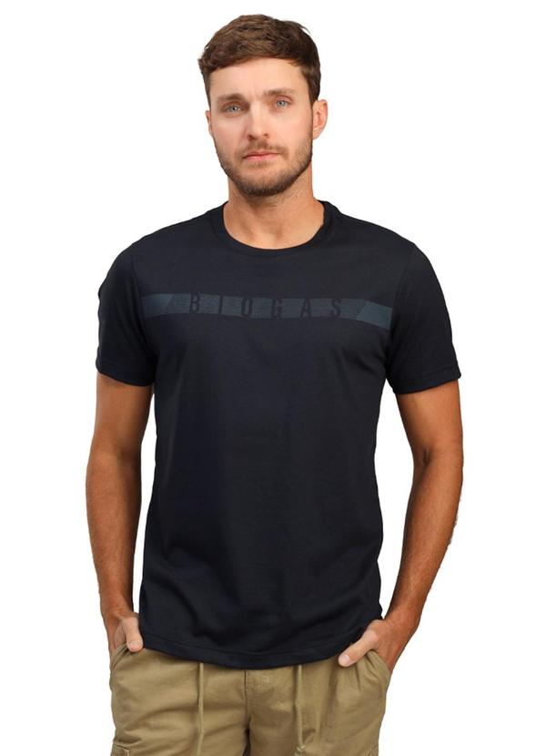 Biogás - Camiseta M/C Malha Premium Marinho