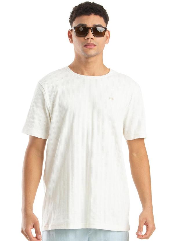Biogás - Camiseta M/C Malha Trico Branco