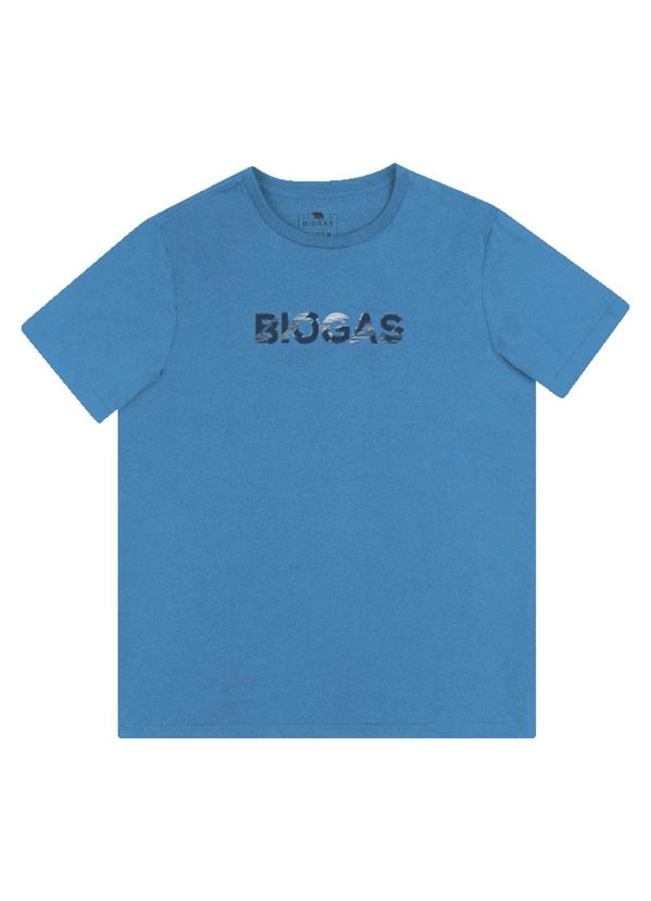 Biogás - Camiseta M/C Meia Malha Azul