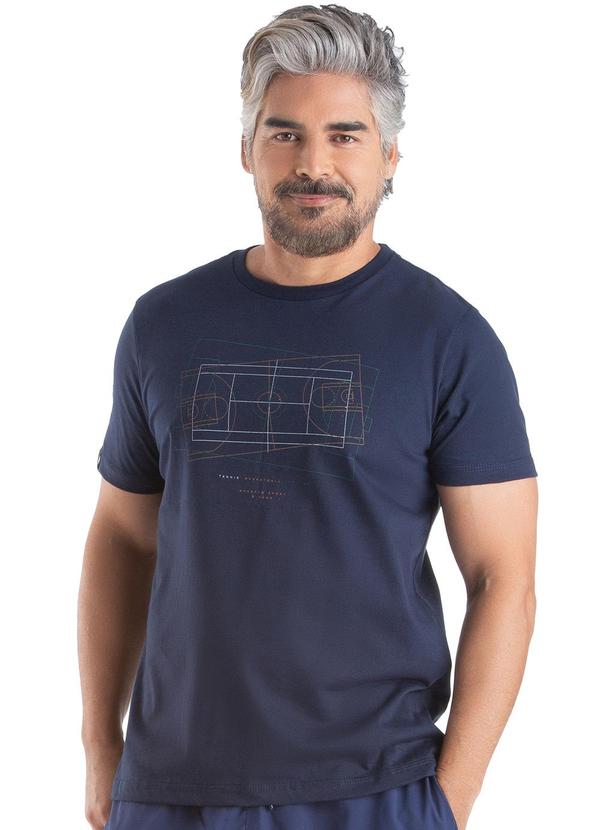 Biogás - Camiseta M/C Meia Malha Azul