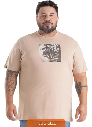 Biogás - Camiseta M/C Meia Malha Bege - BIOGÁS