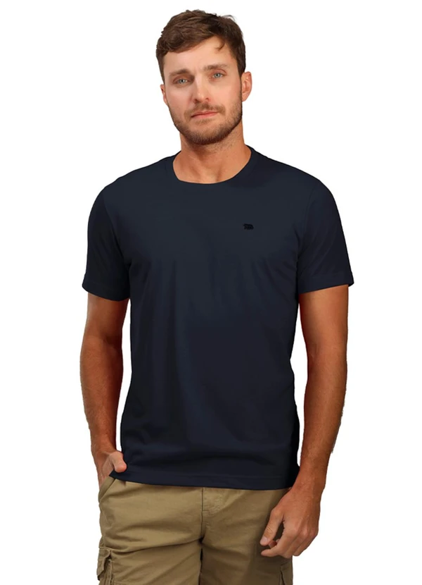 Biogás - Camiseta M/C Meia Malha Marinho