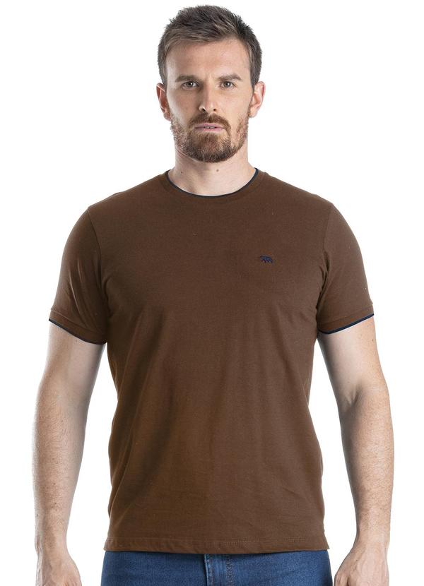 Biogás - Camiseta M/C Meia Malha Marrom 1