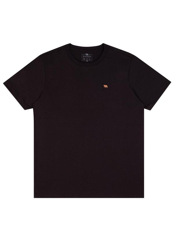 Biogás - Camiseta M/C Meia Malha Preto