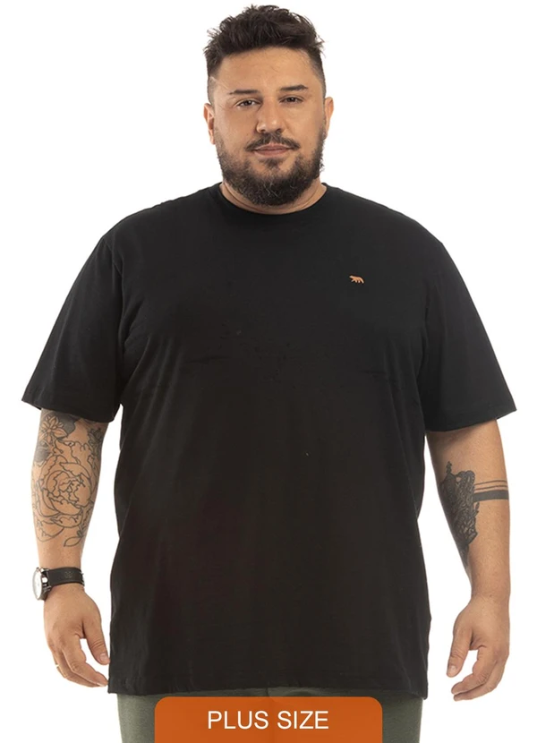 Biogás - Camiseta M/C Meia Malha Preto