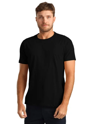 Biogás - Camiseta M/C Meia Malha Preto - BIOGÁS