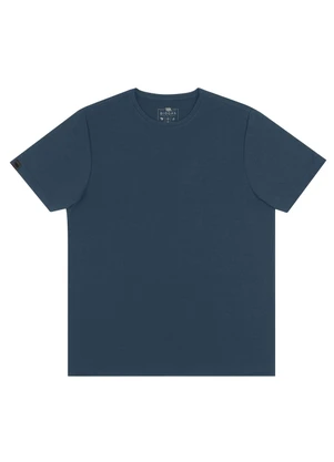 Biogás - Camiseta M/C Meia Malha Pv c/ Elastano Azul - BIOGÁS