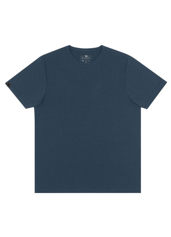Biogás - Camiseta M/C Meia Malha Pv c/ Elastano Azul
