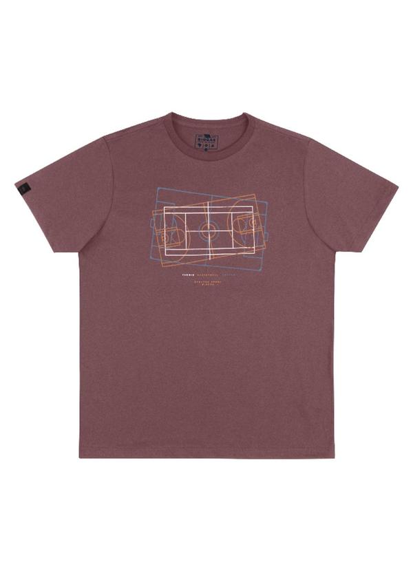 Biogás - Camiseta M/C Meia Malha Rosa