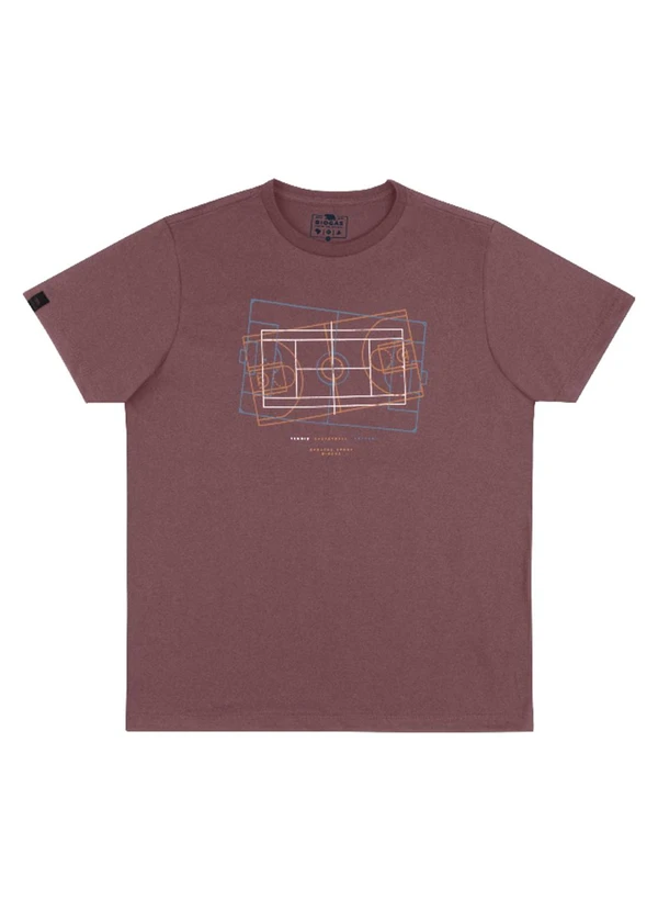 Biogás - Camiseta M/C Meia Malha Rosa