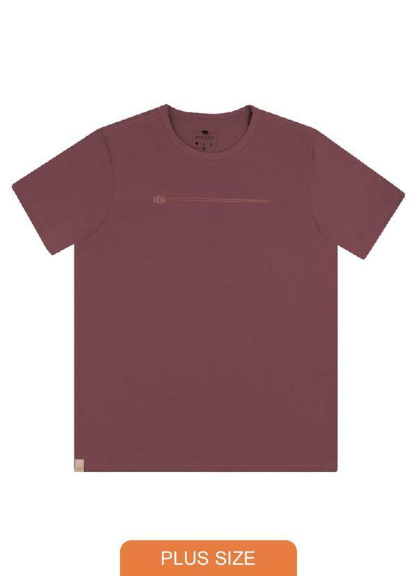 Biogás - Camiseta M/C Meia Malha Rosa