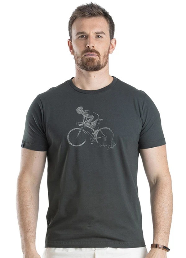 Biogás - Camiseta M/C Meia Malha Verde