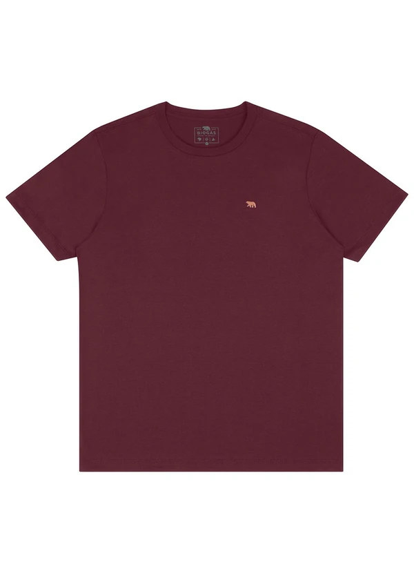 Biogás - Camiseta M/C Meia Malha Vermelho
