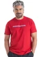 Biogás - Camiseta M/C Meia Malha Branco - variação: Vermelho