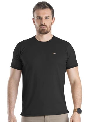 Biogás - Camiseta M/C Piquet Juno Preto - BIOGÁS