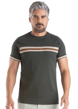 Biogás - Camiseta M/C Suedine Verde - BIOGÁS