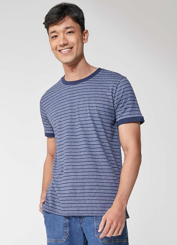 Enfim - Camiseta Malha Masculina Azul Marinho