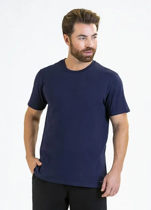 Soft Bonni - Camiseta Manga Curta Adulto em Meia Malha Azul - SOFT BONNI