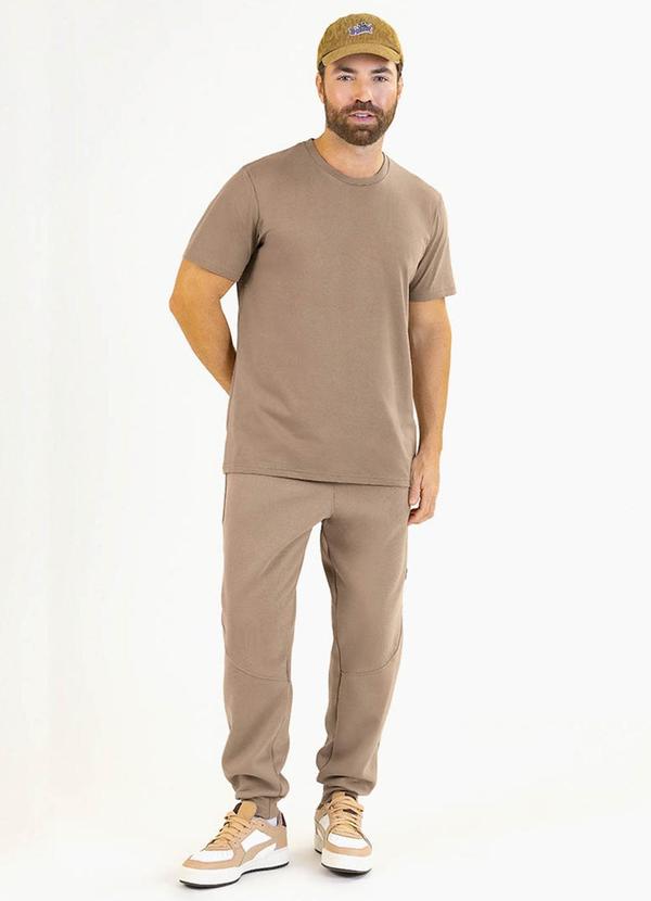 Soft Bonni - Camiseta Manga Curta Adulto em Meia Malha Bege