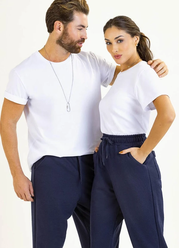 Soft Bonni - Camiseta Manga Curta Adulto em Meia Malha Branco 1